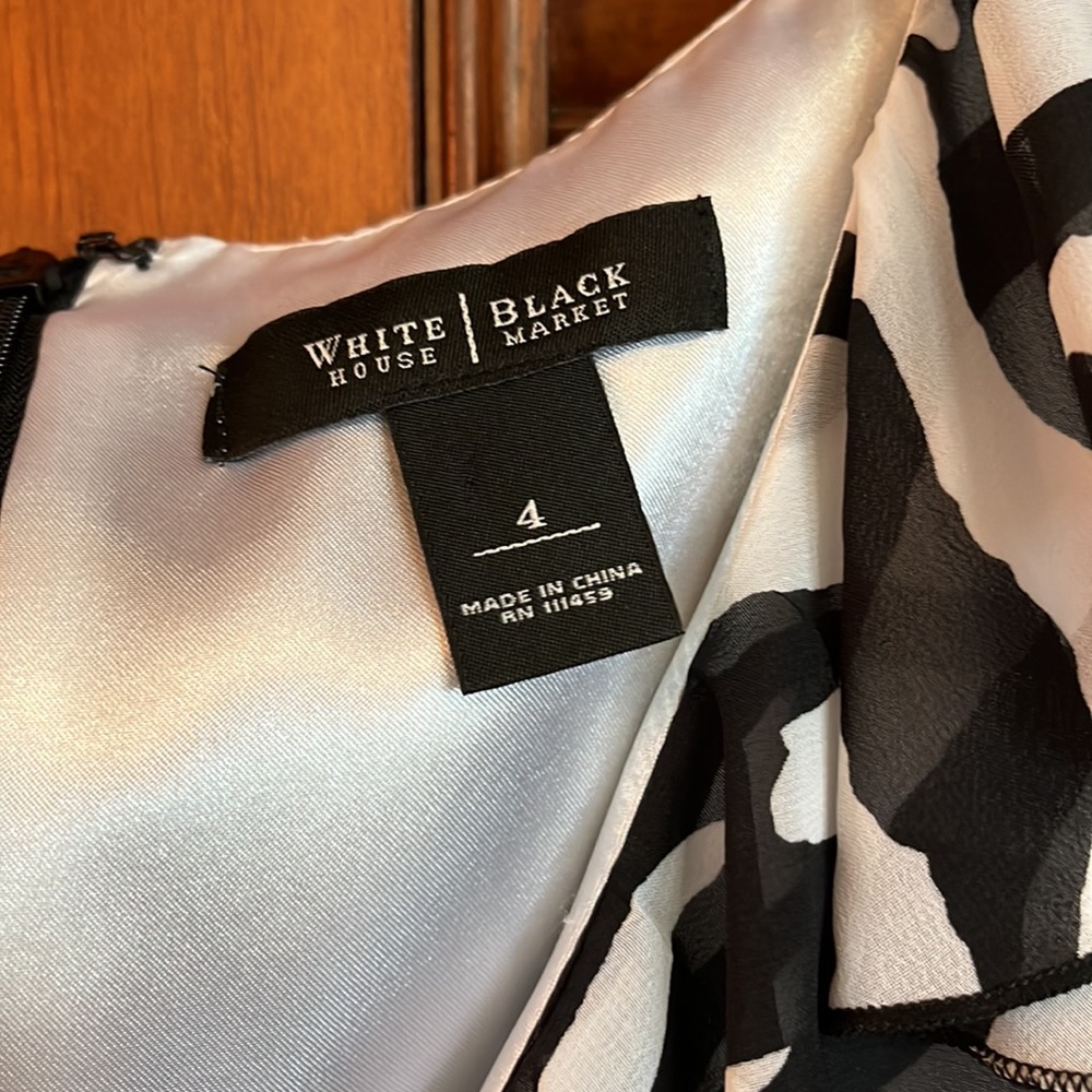 White House Black Market Dress Zebra Print - Picture 3 of 3